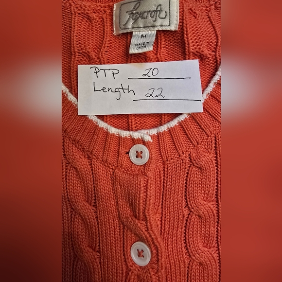 Foxcroft Med Supima Cotton Sweater - Picture 4 of 5